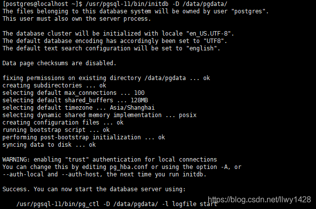 记一次 Centos7 安装 PostgreSql 数据库-指定数据存放地址_vim_05