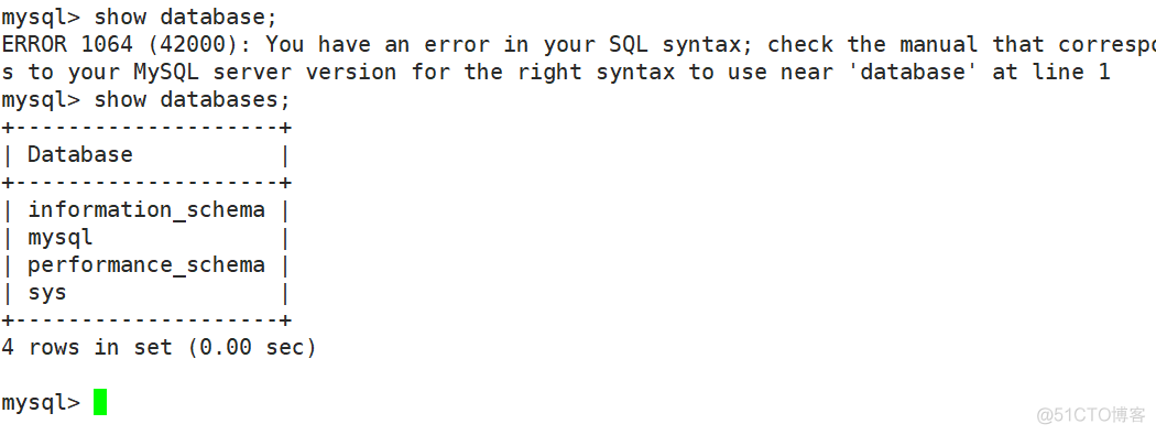 MYSQL（二）数据库基本命令操作_数据库_02