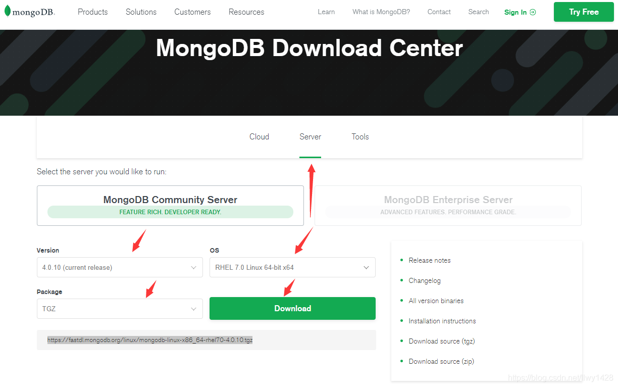 记一次 Centos7.2 x64 安装 MongoDb 4.0_centos