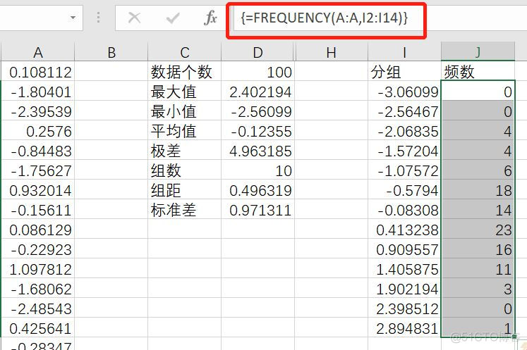 用Excel做直方图（2）：频率分布直方图_数据_06