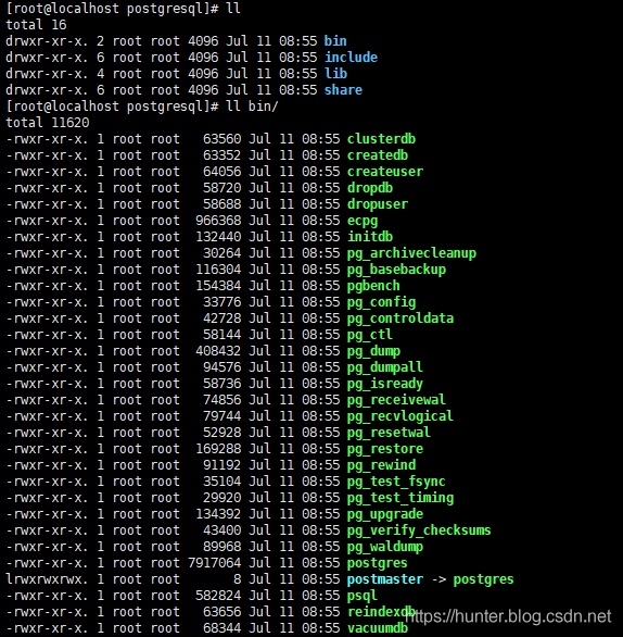 记一次 Centos7 编译安装 PostgreSql 11.4_postgresql_04