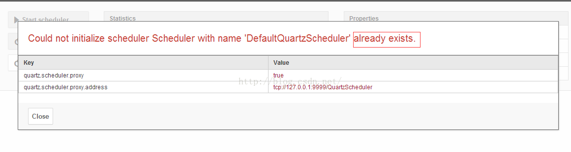 Quartz.net Could not initialize scheduler  Scheduler already exists._bundle