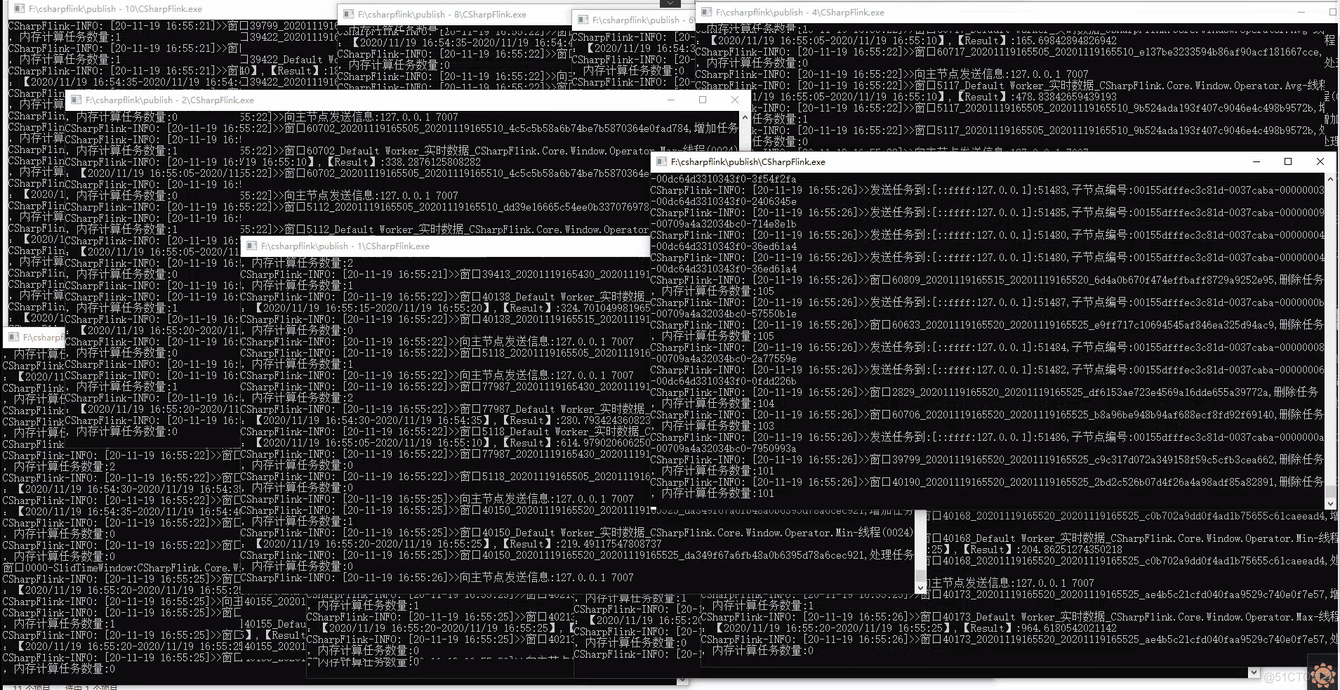 [开源]CSharpFlink（NET 5.0开发）分布式实时计算框架，PC机10万数据点秒级计算测试说明_.net_05