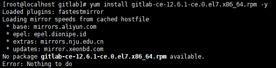 记一次  Centos7  安装 GitLab CE v12.6.1_git_06