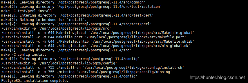 记一次 Centos7 编译安装 PostgreSql 11.4_PostgreSql_03