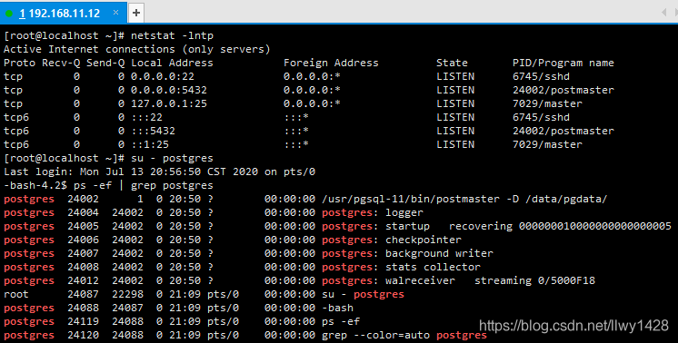 记一次  Centos7.x  PostgreSql  数据库  主从同步环境搭建、配置_数据库_08