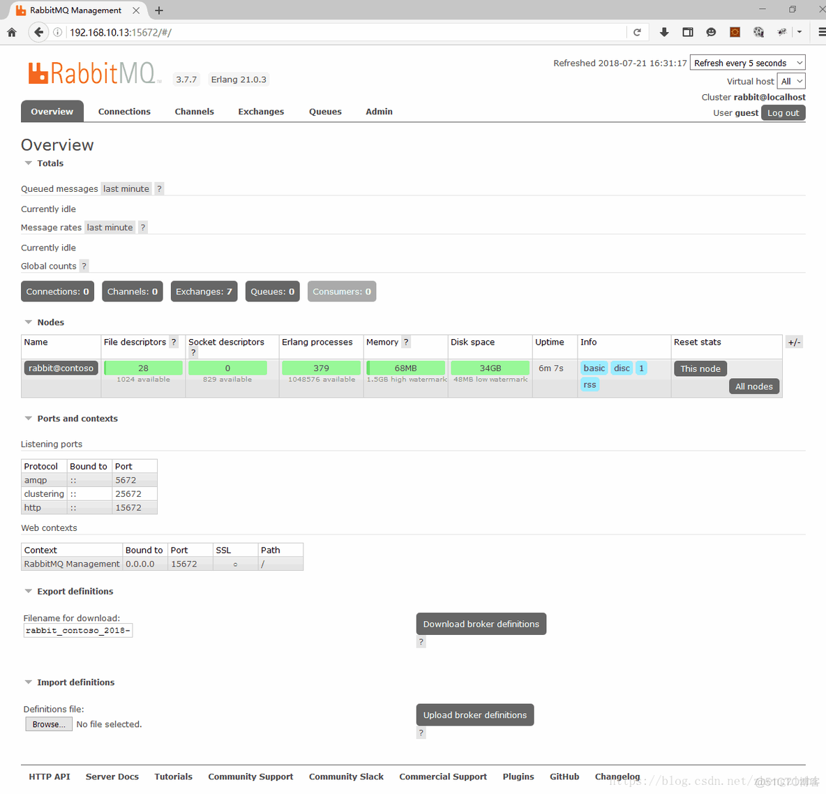 在CentOS 7.5系统上安装RabbitMQ_python_02