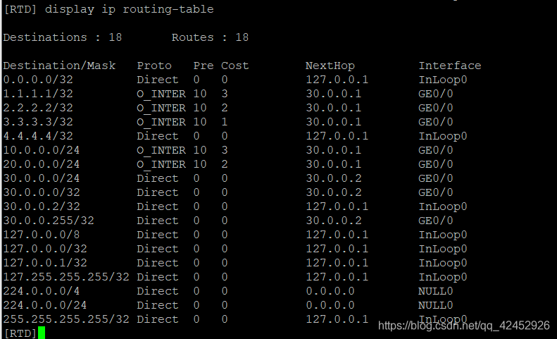 HCL  OSPF虚链接实验_ospf_07