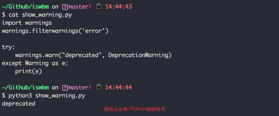 Python 怎么捕获警告？（注意：不是捕获异常）_程序出错_04
