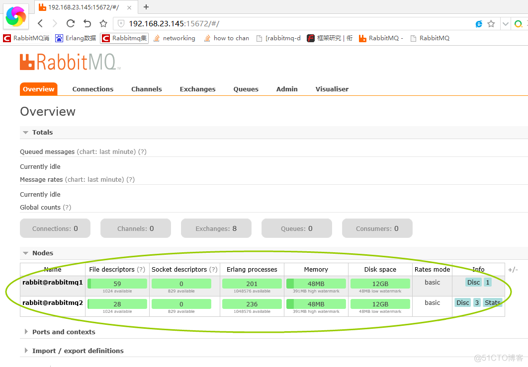 搭建高可用的rabbitmq集群 + Mirror Queue + 使用C#驱动连接_desktop_08