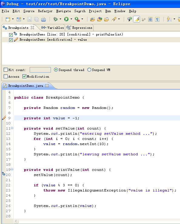 Debug---Eclipse断点调试基础_java_18