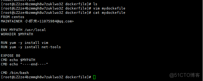 DockerFile练习之构建自己的镜像_centos