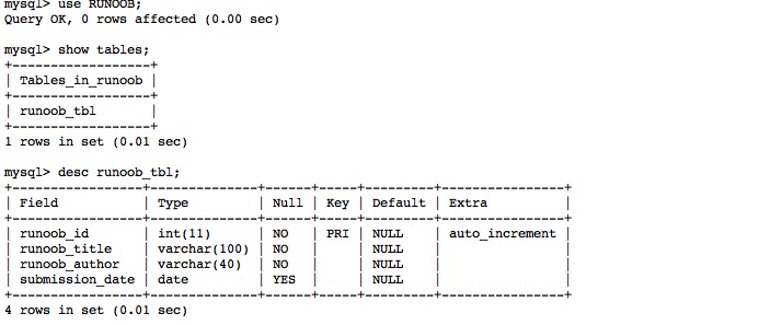 MySQL 创建数据表_字段