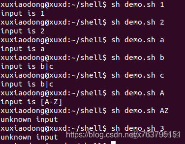 bash shell基本语法之控制语句_case