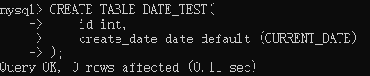 MySQL无法给date类型的列设置默认值的解决方法_mysql_05