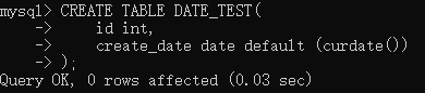 MySQL无法给date类型的列设置默认值的解决方法_参考资料_04