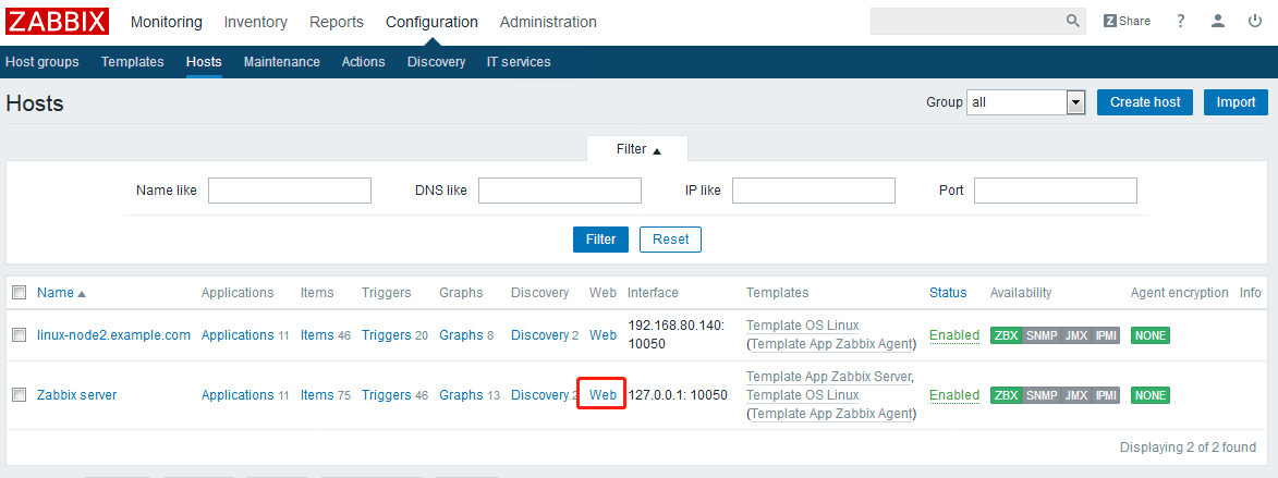 Zabbix监控web,MySQL,TCP状态，Nginx_mysql_02