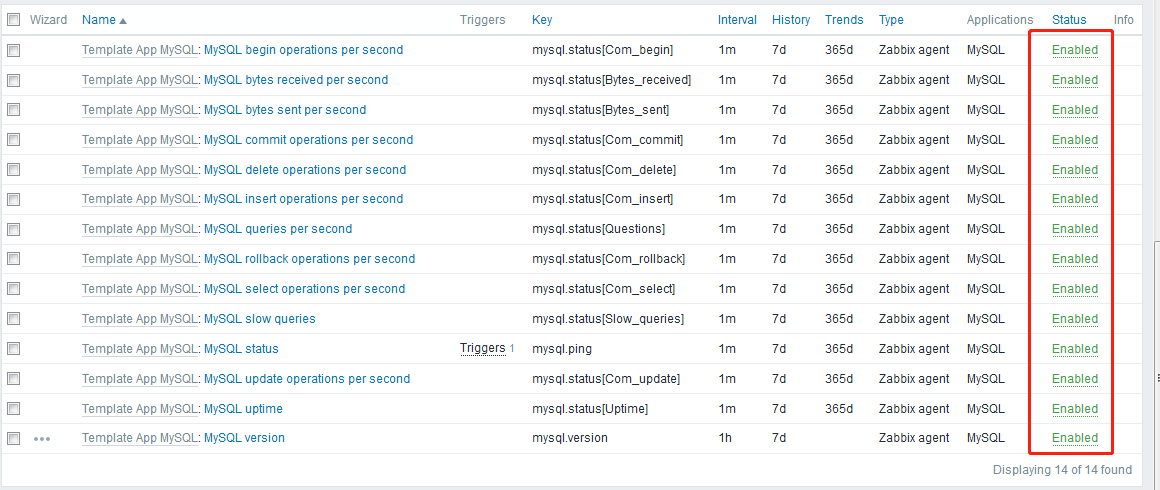 Zabbix监控web,MySQL,TCP状态，Nginx_取值_19