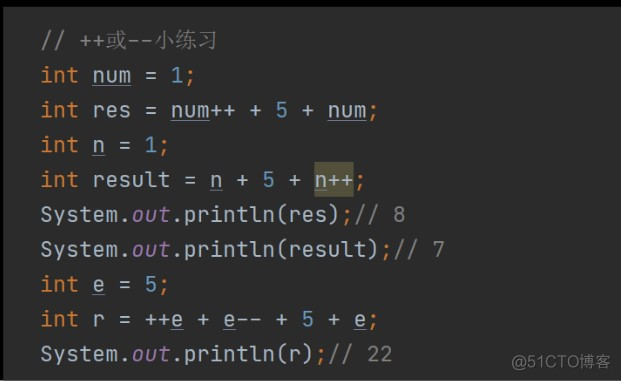 Java基础核心之运算符_自增