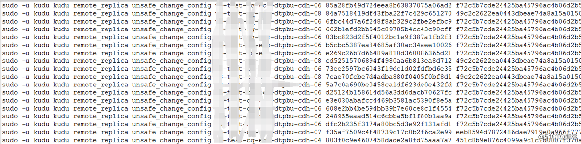 记录一次事故处理50%kudu表无法进行正常访问_大数据、kudu、hdfs、hive_12