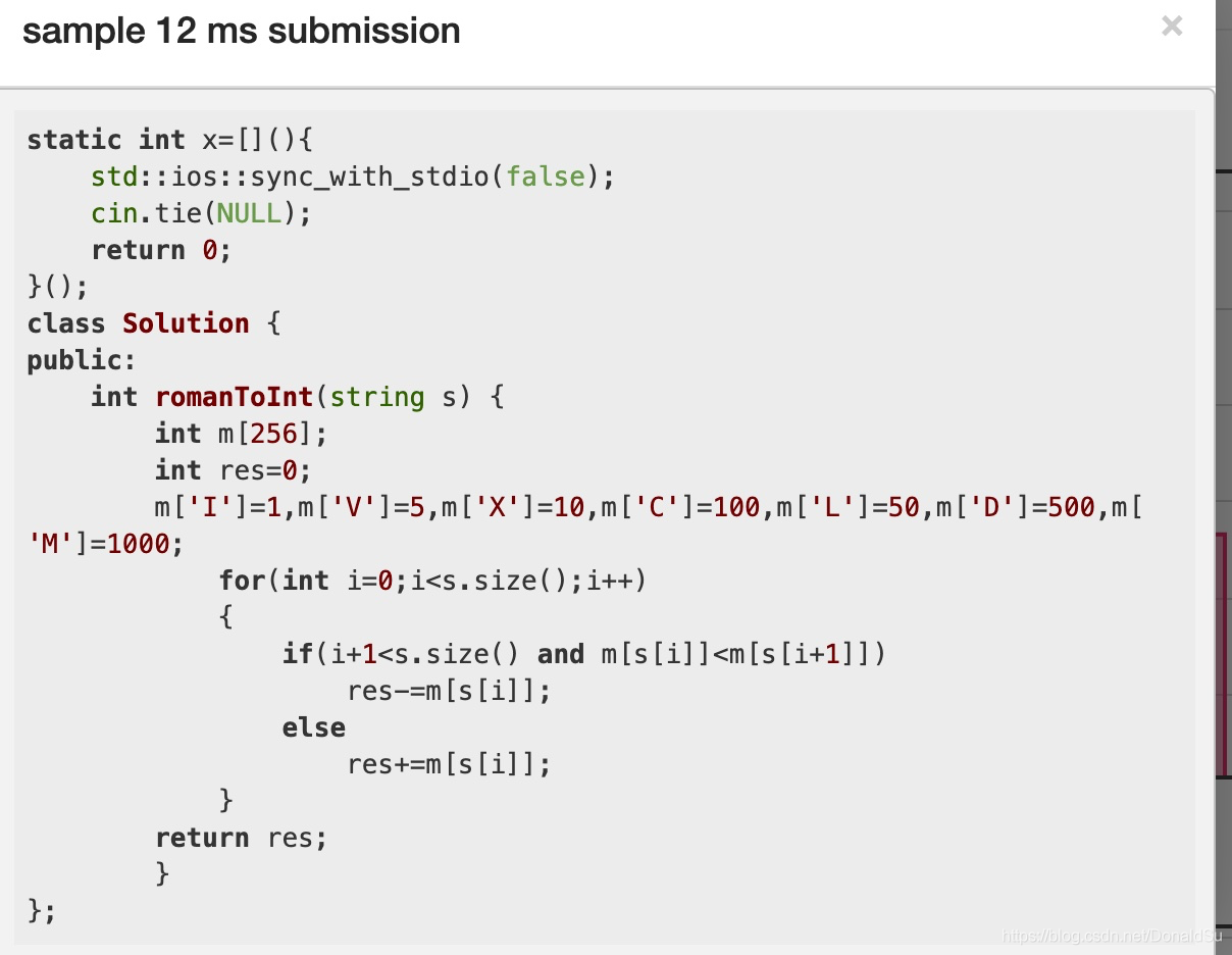 [LeetCode-13]-Roman to Integer (将罗马数字转换为整数)_i++_03