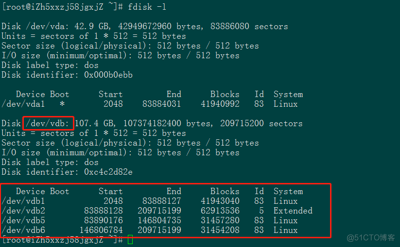 Centos7下的磁盘分区_柱面_22