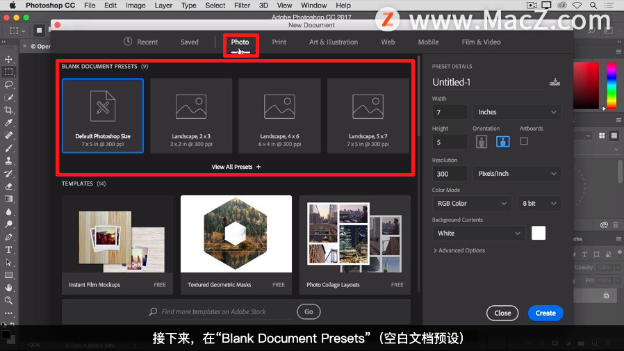 「Photoshop 入门教程」如何在Mac版 Photoshop 中打开图像？_打开图像_08