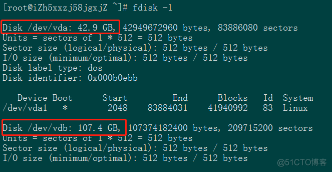 Centos7下的磁盘分区_柱面