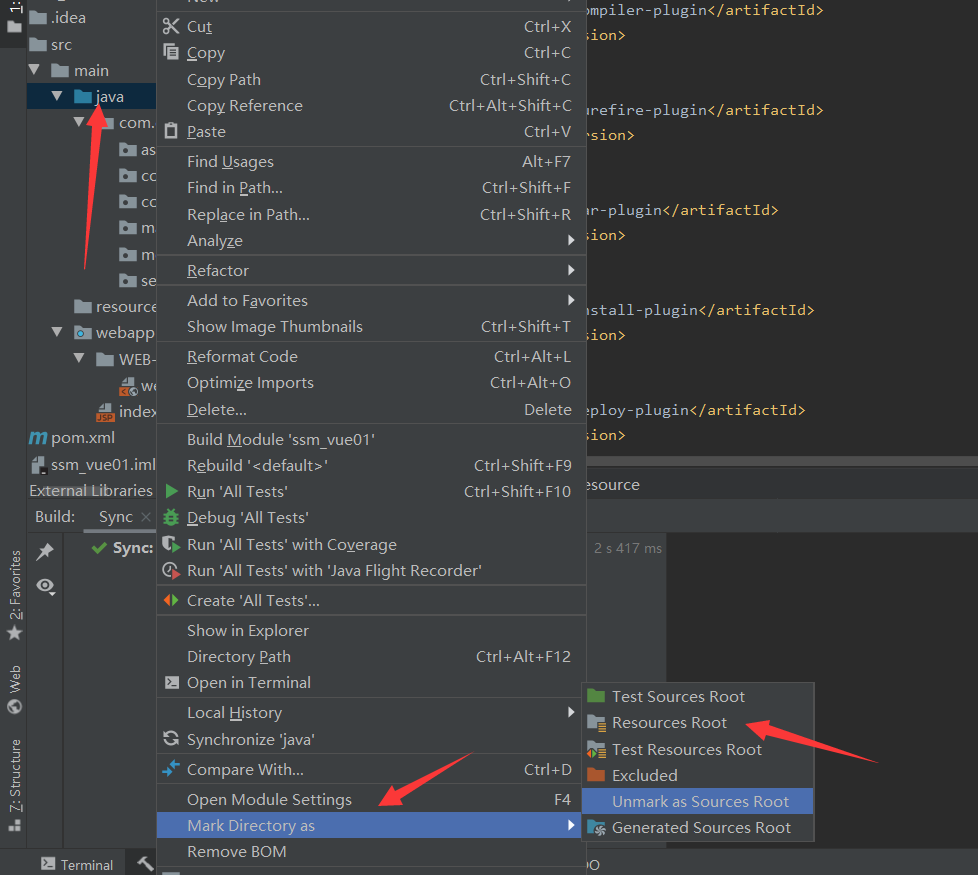 ssm+vue 1.idea创建一个maven工程，方法及问题解决_json_07