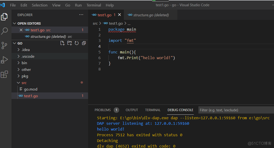 VS Code 1.60.1配置并调试golang_调试程序_15