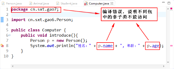 封装的实现—使用访问控制符_访问控制_07