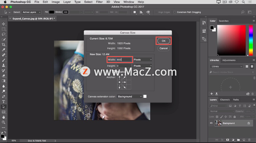 Photoshop 入门教程「9」如何增加画布的空间？_ps 画布_20