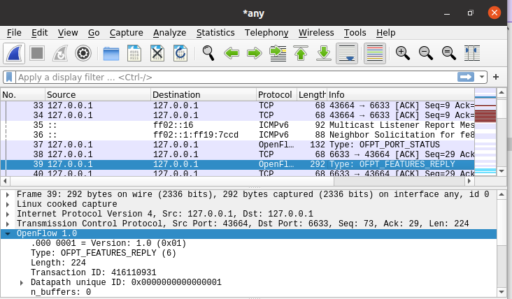 SDN实验三：OpenFlow协议分析实践_oracle_10