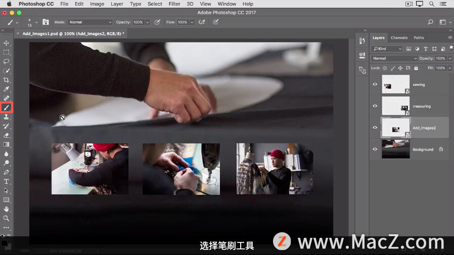 Photoshop 入门教程，处理图层「4」如何向多图层图像中添加更多图像？_ps教程_18