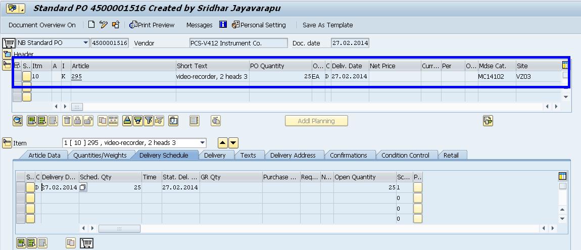 Consignment Processing in SAP Retail_供应商寄售_14