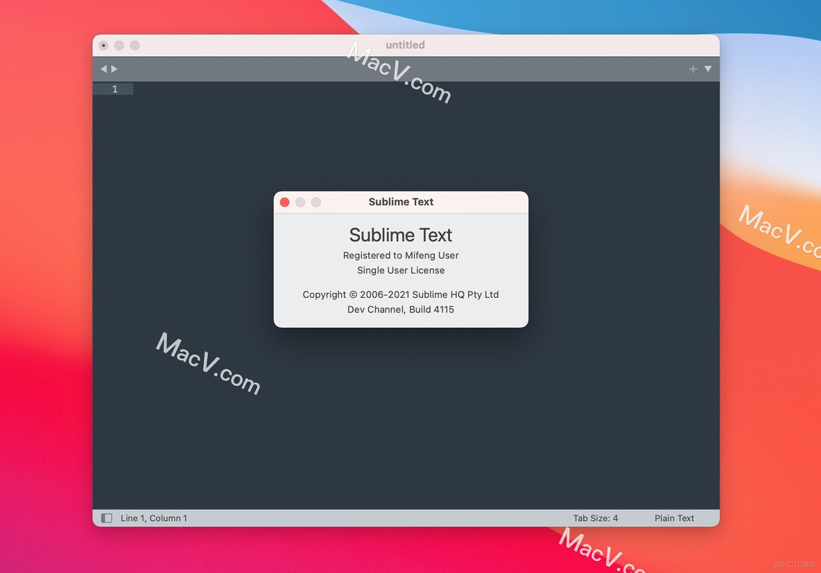 sublime text for Mac(代码编辑器) v4.0(4115)中文注册版_弹出窗口