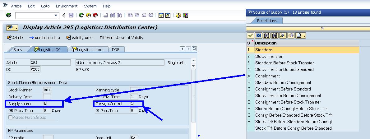 Consignment Processing in SAP Retail_STO_10