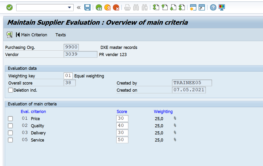 Standard vendor evaluation process using SAP MM_供应商评估_10