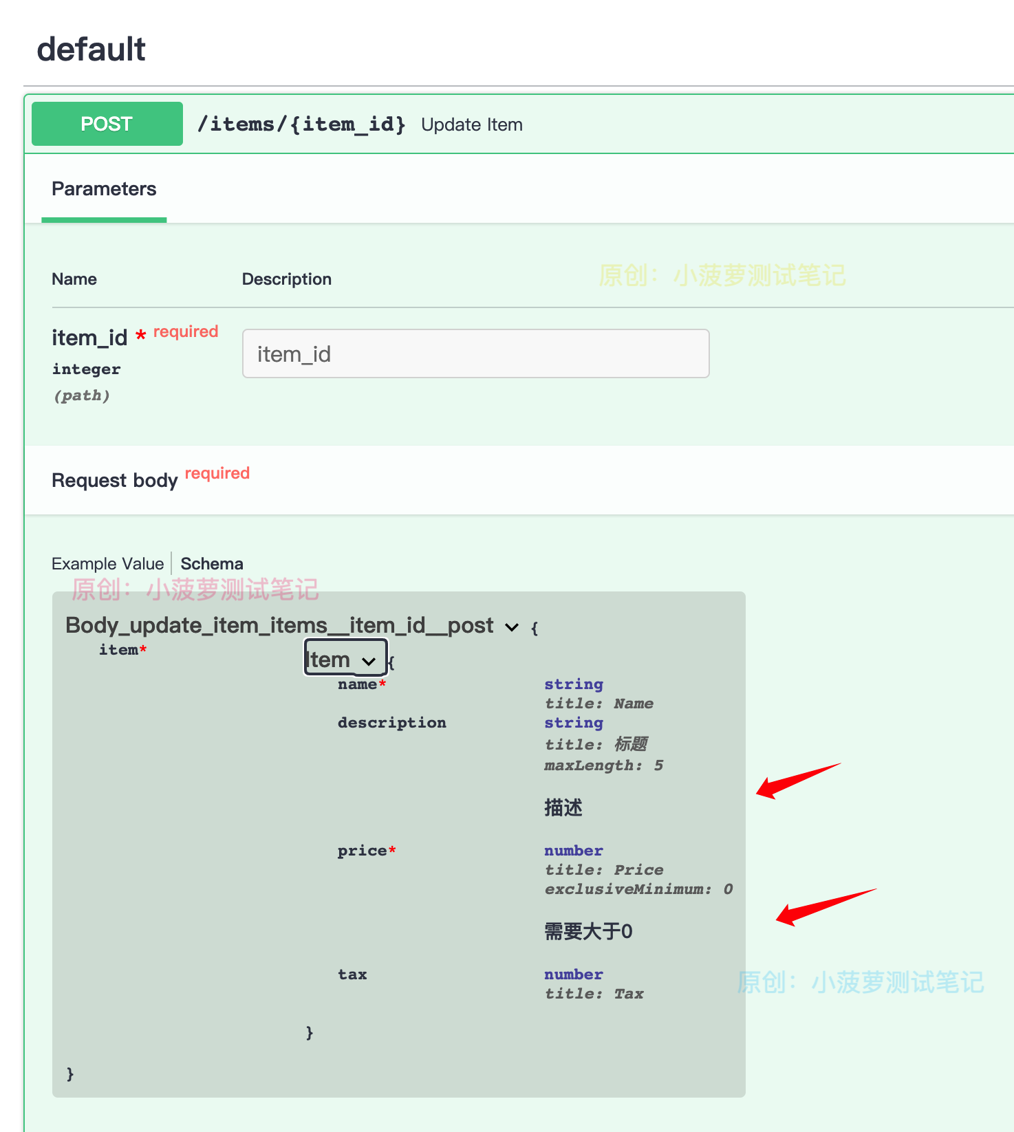 FastAPI（13）- 详解 Fields，针对 Pydantic Model 内部字段添加额外校验和元数据_FastAPI_08