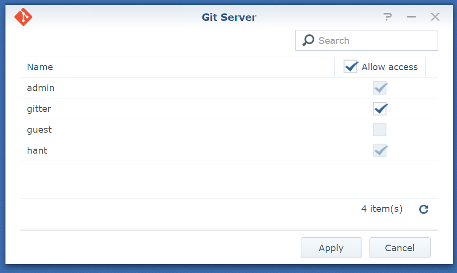 在 Synology NAS 中搭建 Git Server
Synology DS213J 群晖NAS git server架设方法_git_06