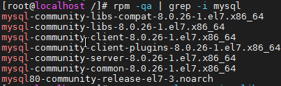 RPM包安装方式的MySQL卸载_其他_04