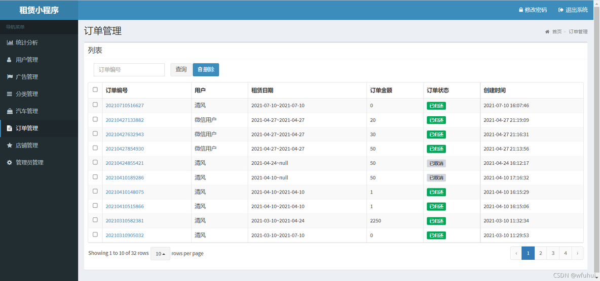 springboot汽车租赁系统源码_springboot_07