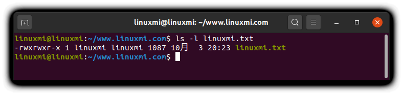 Linux修改权限命令chmod用法示例_文件权限_02