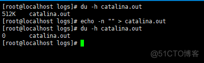 linux 清空catalina.out日志 不需要重启tomcat（五种方法）_文件大小_04