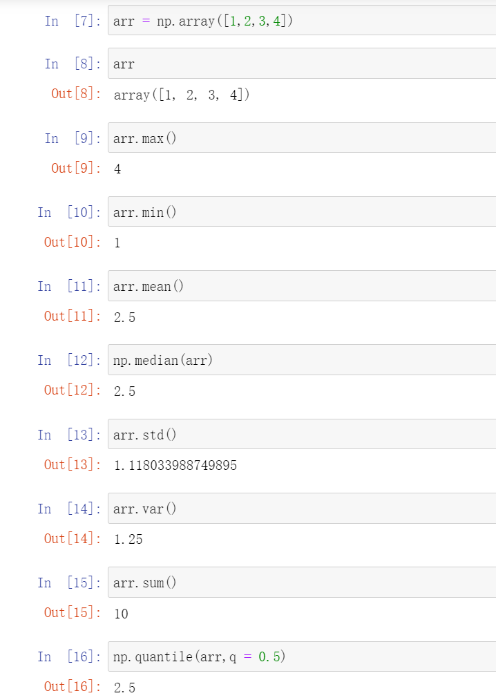 Numpy Max最大值min最小值mean平均值np Median中位数std标准差var方差sum总和np Quantile分位数计算 Hany的 Python博客的技术博客 51cto博客