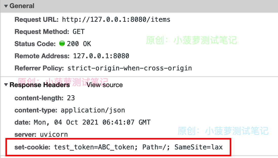 FastAPI（52）- Response Cookies 响应设置 Cookies_FastAPI_04