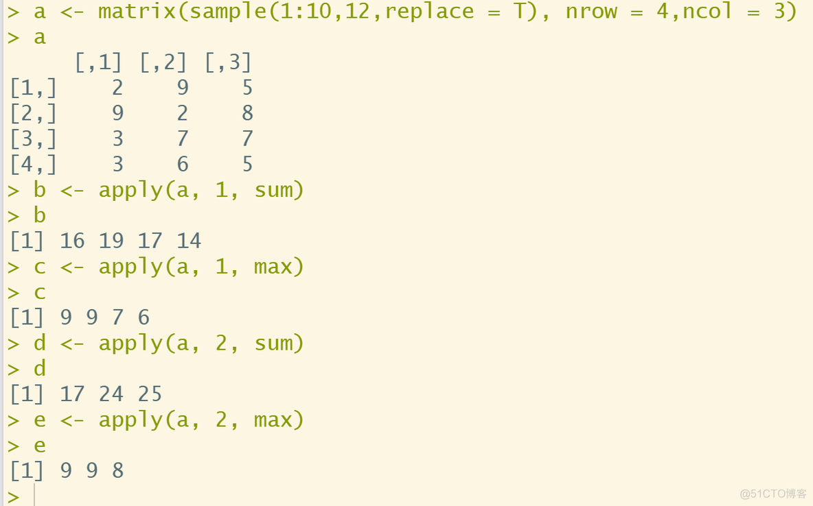 R语言中apply函数_数据