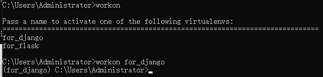 Windows下创建虚拟环境_django_02