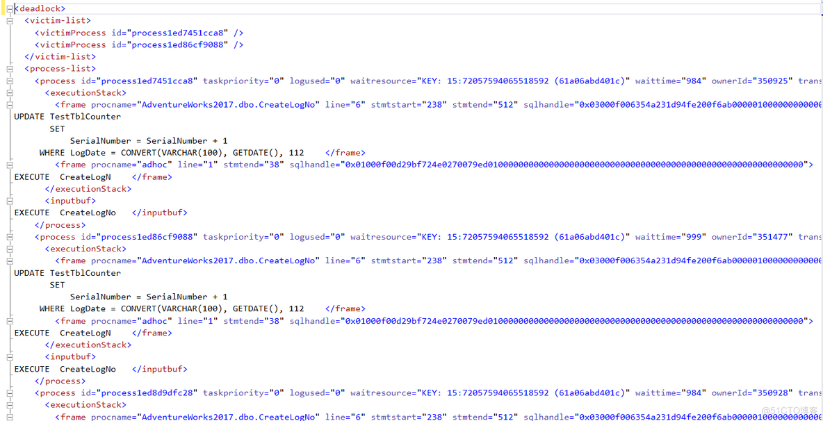 SQL Server 使用Extended Event监控死锁_sql_07