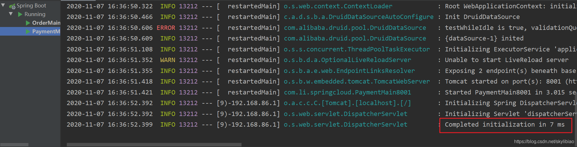 【springcloud合集】04：新建Moudle——微服务提供者支付模块_spring boot_08